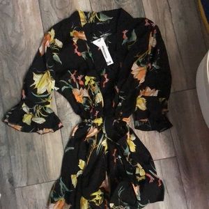 Floral print romper